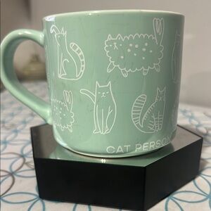 Mint Green Cat Person Mug Parker lane